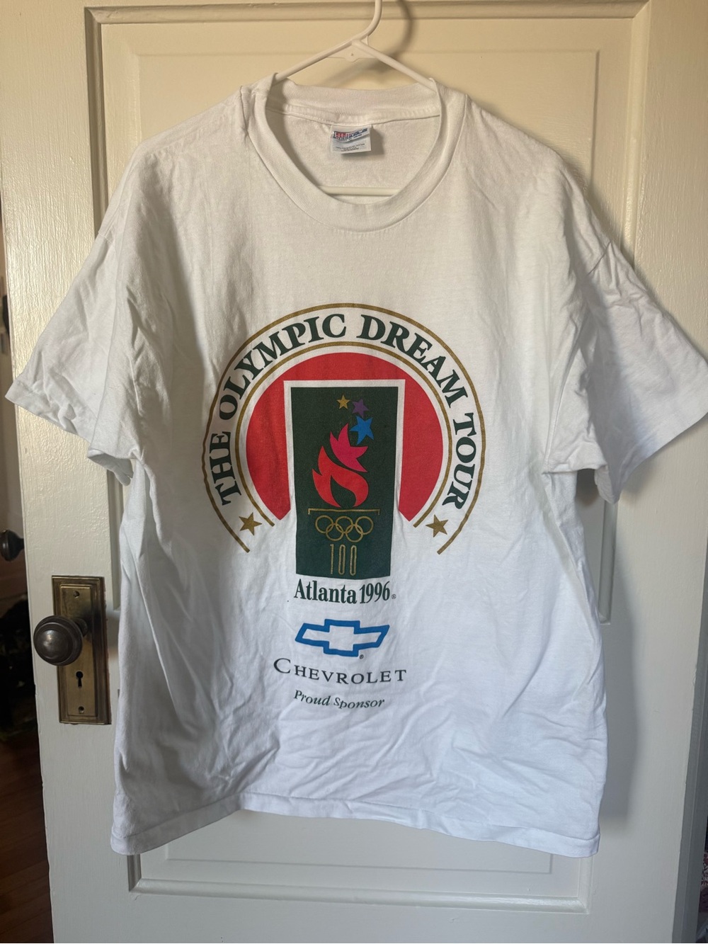 Vintage 1996 Olympic Dream Tour White Beefy-T Adult XL T-Shirt